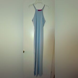 Boohoo Blue Maxi Bodycon Dress